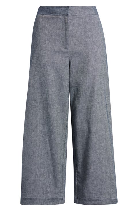Cropped Straight Leg Pants
