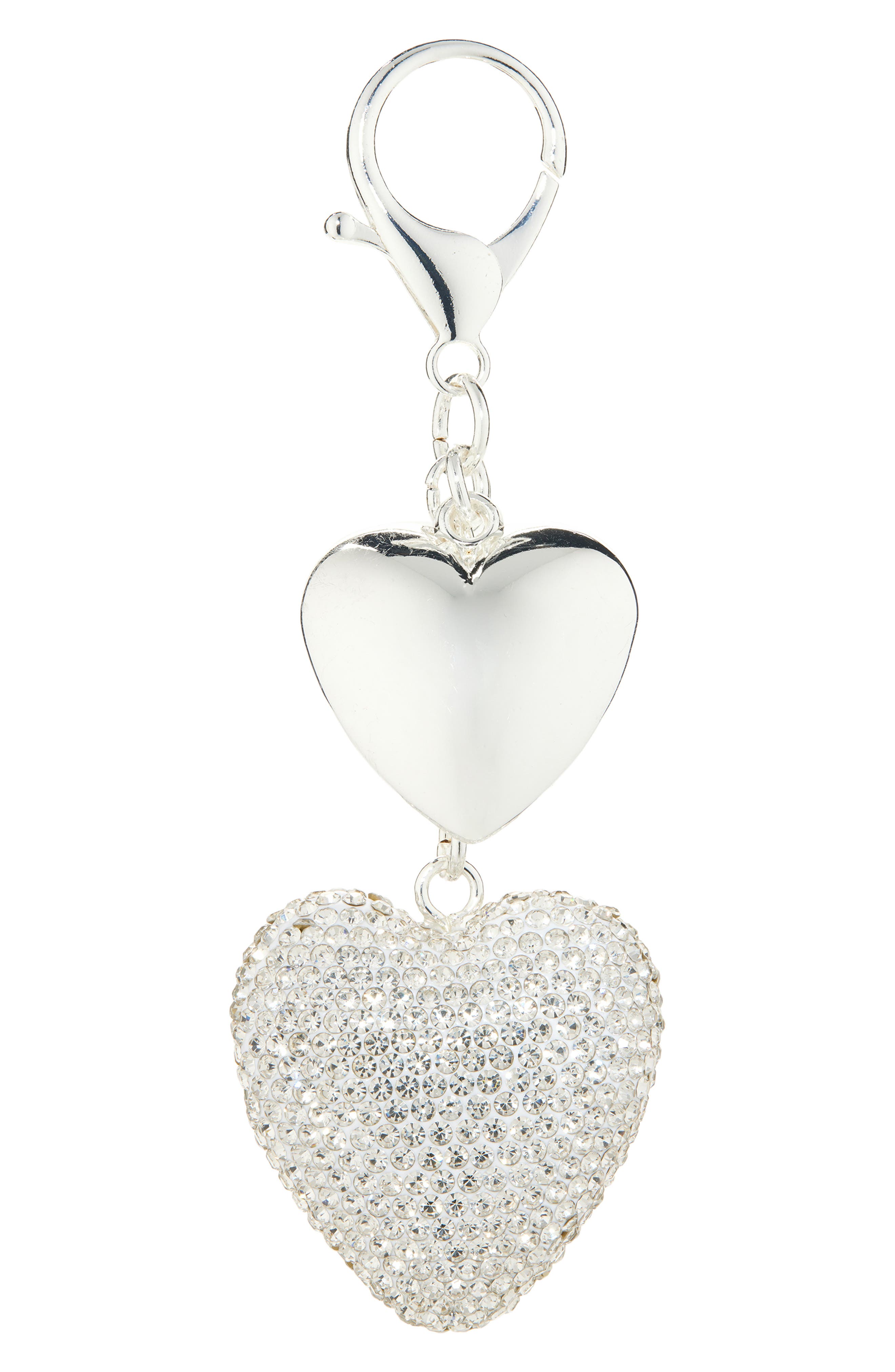 Leith Pavé Heart Bag Charm