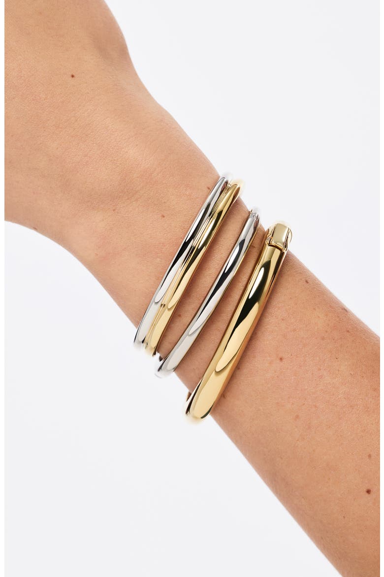 Arlo Double Twist Cuff, Alternate, color, GOLD / SILVER