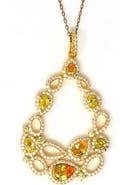SUZY LEVIAN Cubic Zirconia Pendant Necklace