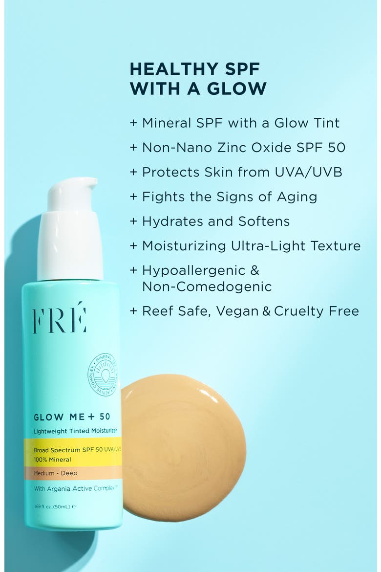 GLOW ME + Tinted Mineral SPF 50, Alternate, color, Medium - Deep Brown