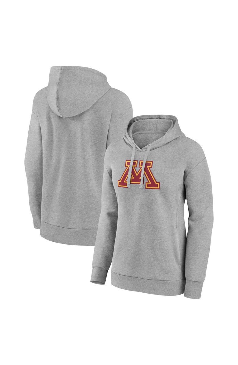 FANATICS Women's Fanatics Branded Gray Minnesota Golden Gophers Evergreen Pullover Hoodie, Main, color, 