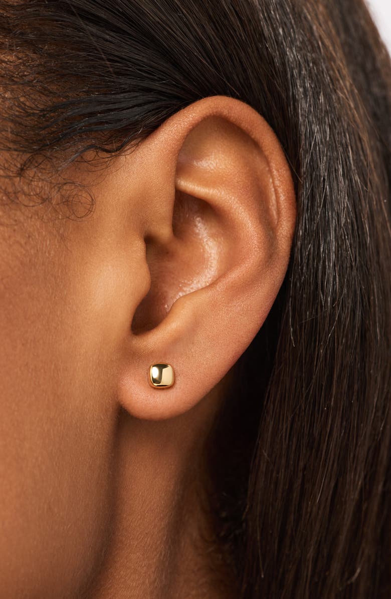 Ana Luisa Clara Stud Earrings, Alternate, color, Gold