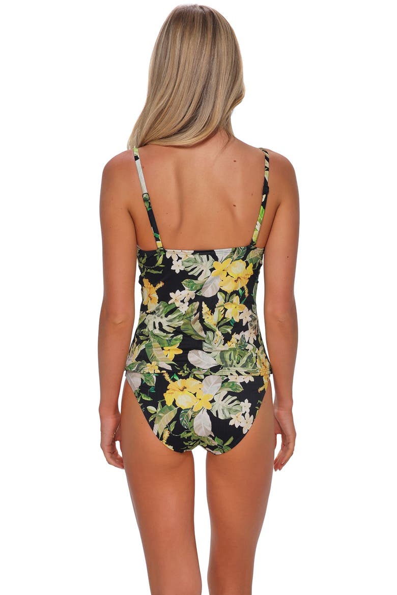 Simone Tankini Swimsuit Top, Alternate, color, Night Bloom