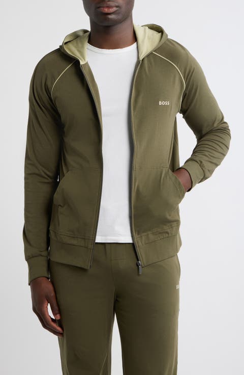 Mix Match Hooded Zip Jacket
