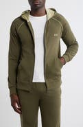 BOSS Mix Match Hooded Zip Jacket