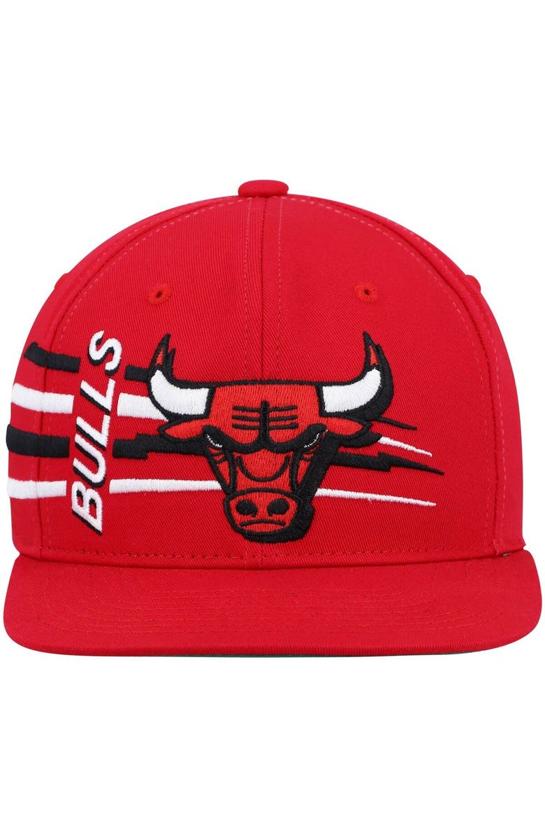 Mitchell & Ness Men's Mitchell & Ness Red Chicago Bulls Retro Bolt Deadstock Snapback Hat, Alternate, color, 