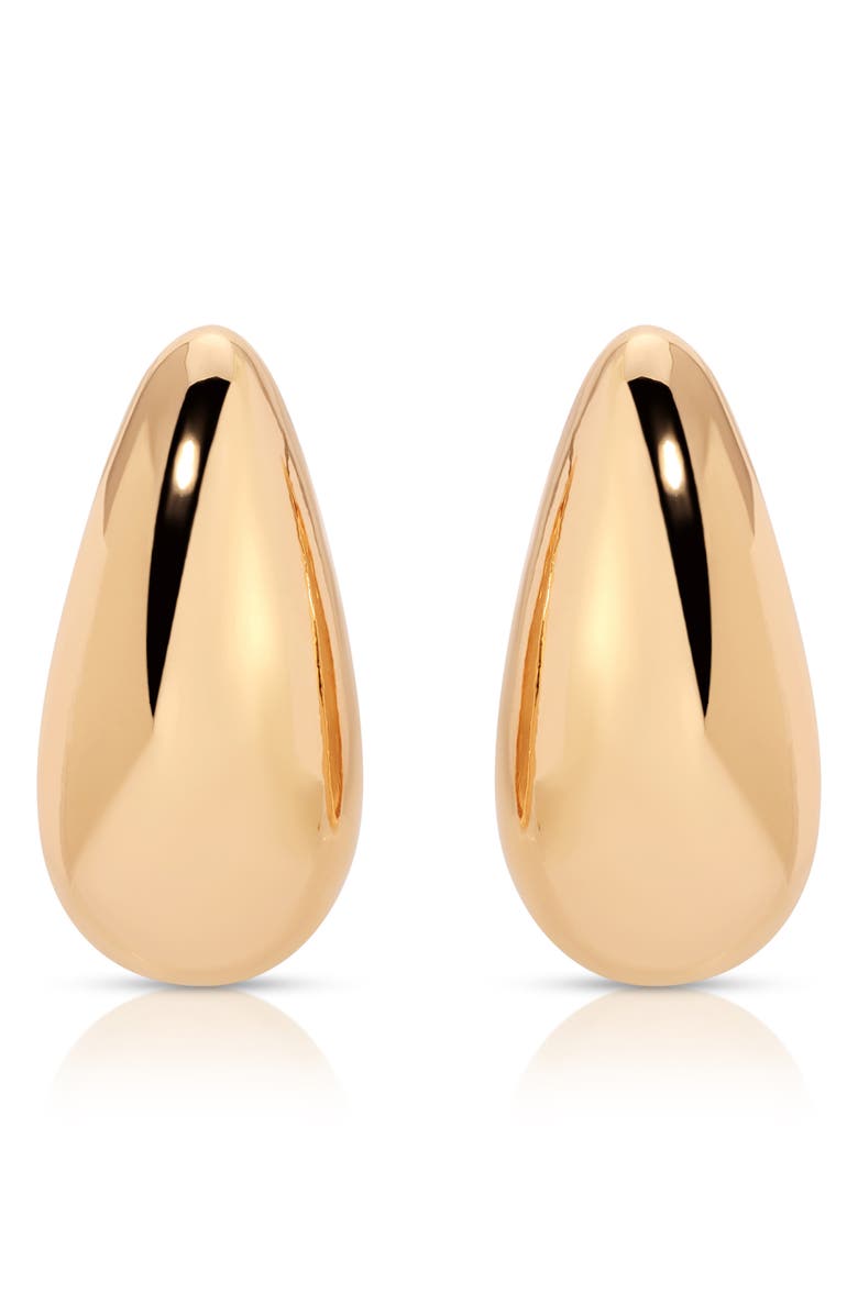 Ettika Teardrop Stud Earrings, Main, color, Gold