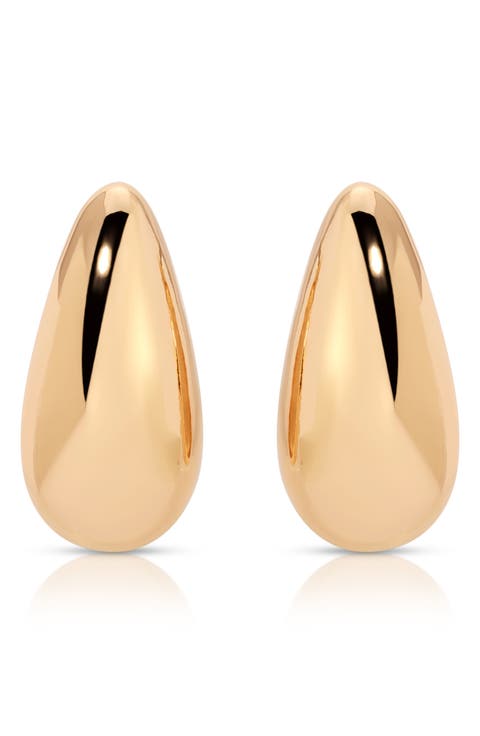 Teardrop Stud Earrings