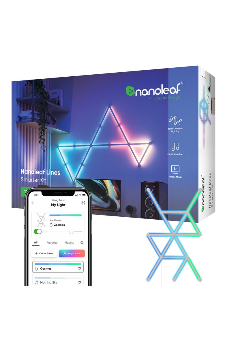 Nanoleaf Lines 60 Degrees Smarter Kit, Main, color, Multicolor