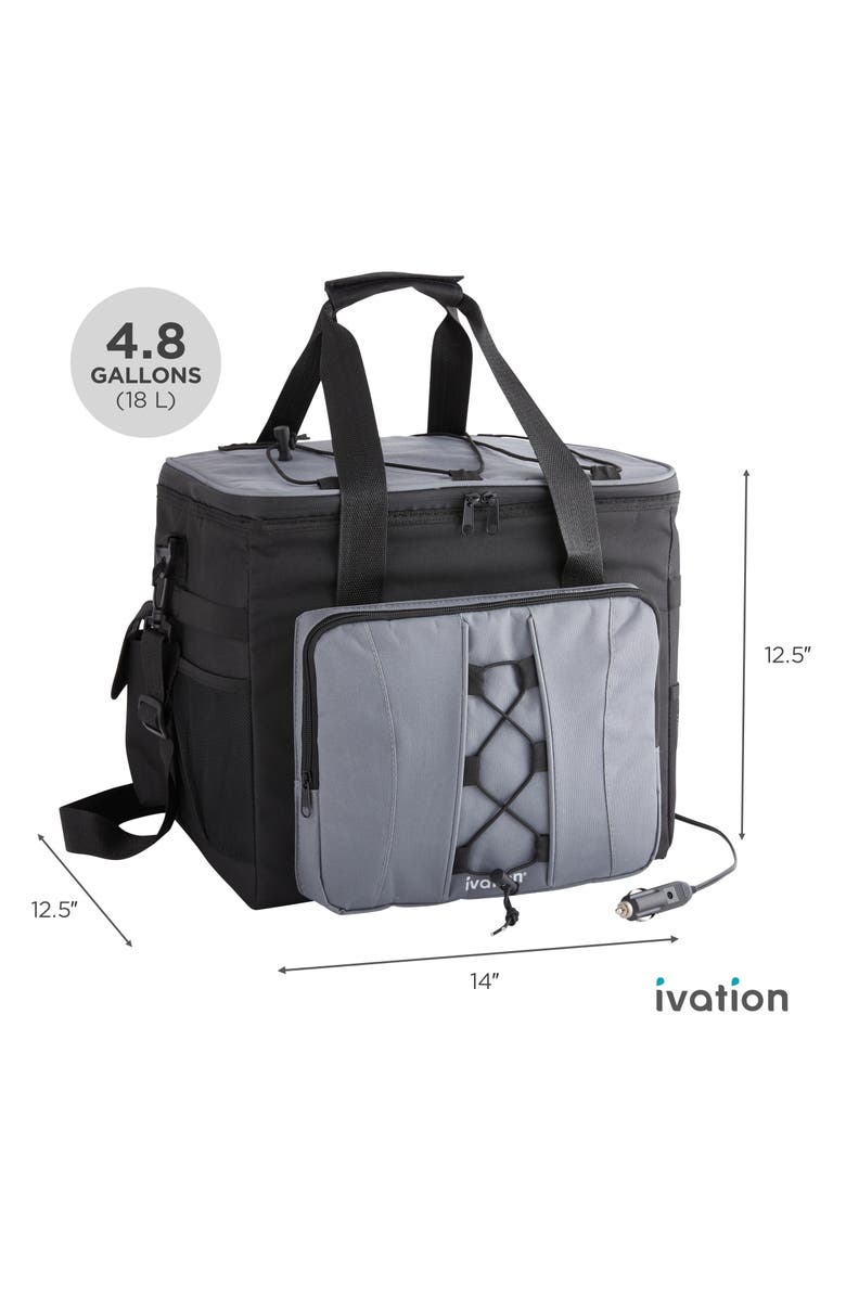Ivation 18L Electric Cooler Bag, Alternate, color, Black