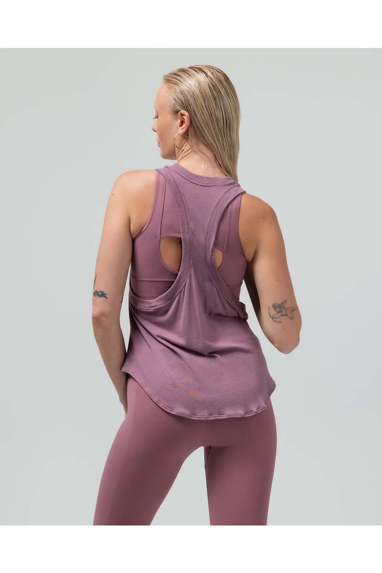 The Loose Racerback Tank Top, Alternate, color, MAUVE