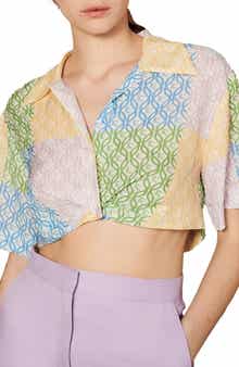 SANDRO Leona Crop Top