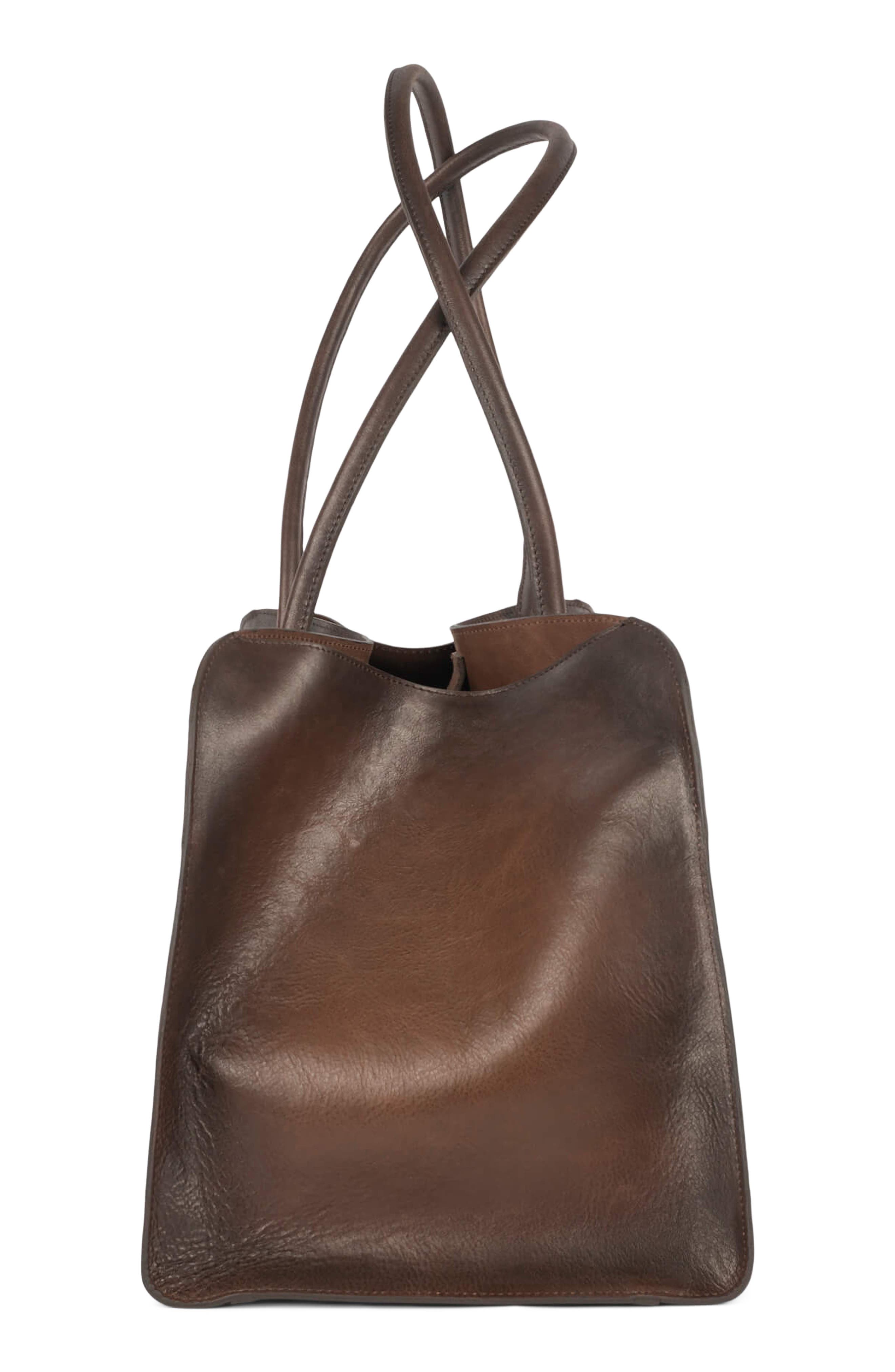 Jeffrey Campbell Cincinnati Satchel, Alternate, color, Dark Brown Ruboff