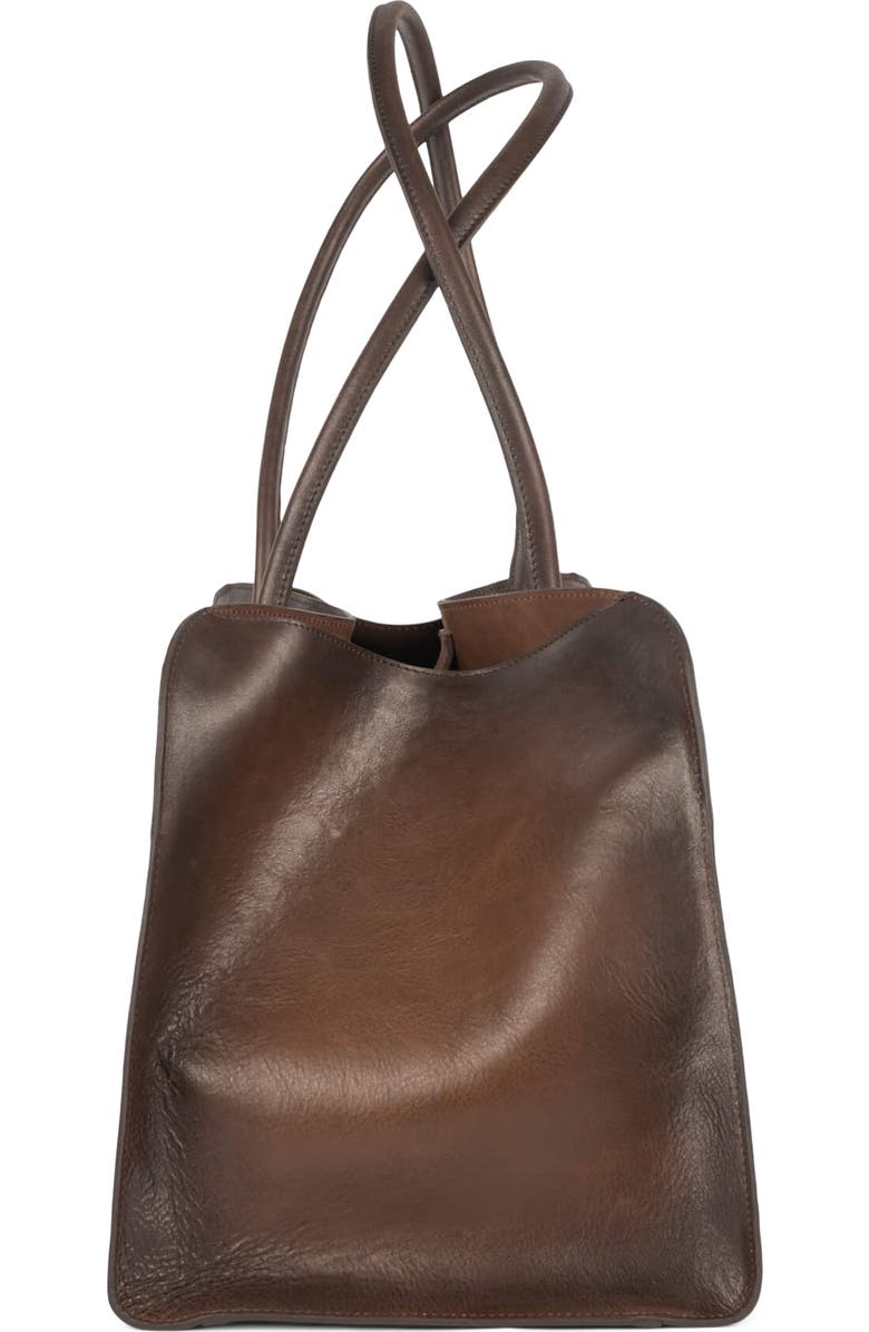 Jeffrey Campbell Cincinnati Satchel, Alternate, color, Dark Brown Ruboff
