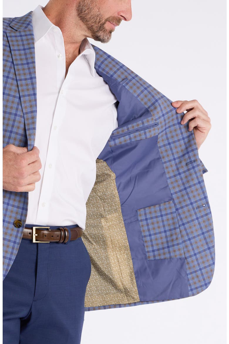 Check Sport Coat, Alternate, color, BLUE