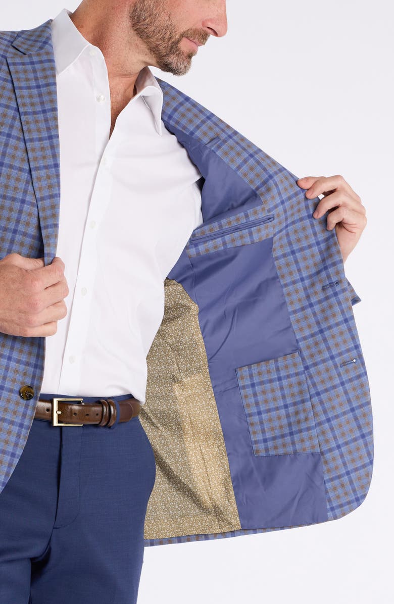 SAVILE ROW CO Check Sport Coat, Alternate, color, Blue