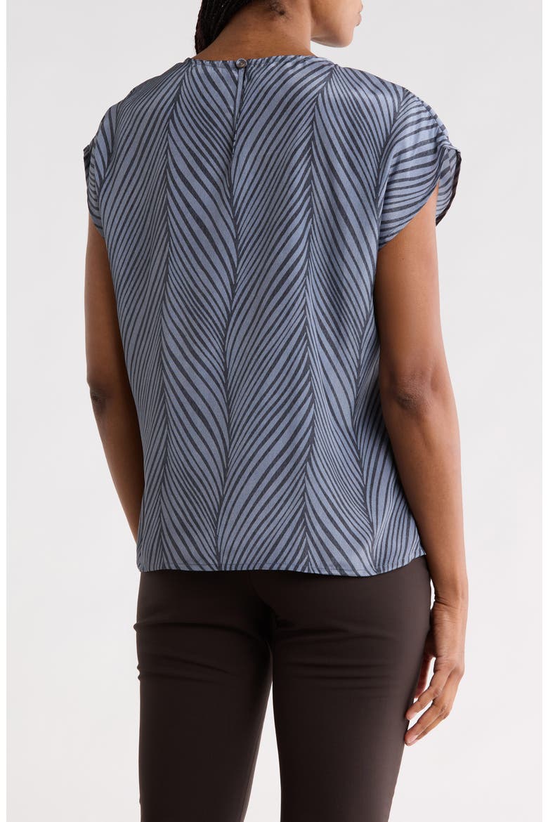 Cap Sleeve Shell, Alternate, color, DARK GREY MULTI