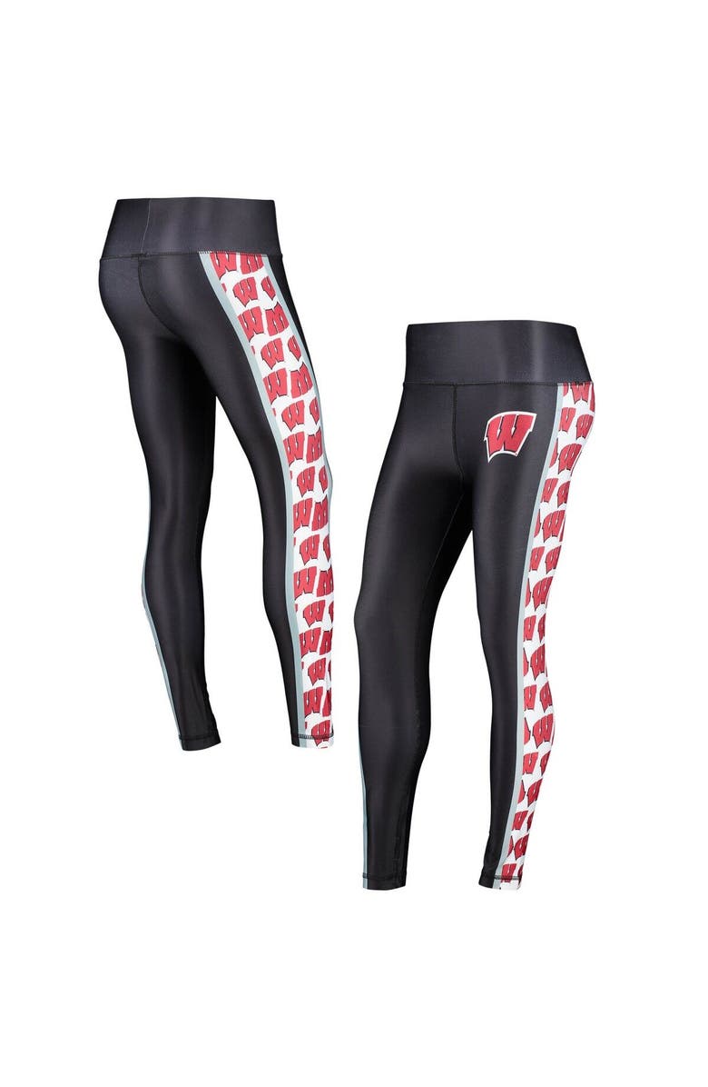 CONCEPTS SPORT Women's Concepts Sport Black Wisconsin Badgers Dormer Knit Leggings, Main, color, Black