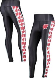 CONCEPTS SPORT Women's Concepts Sport Black Wisconsin Badgers Dormer Knit Leggings