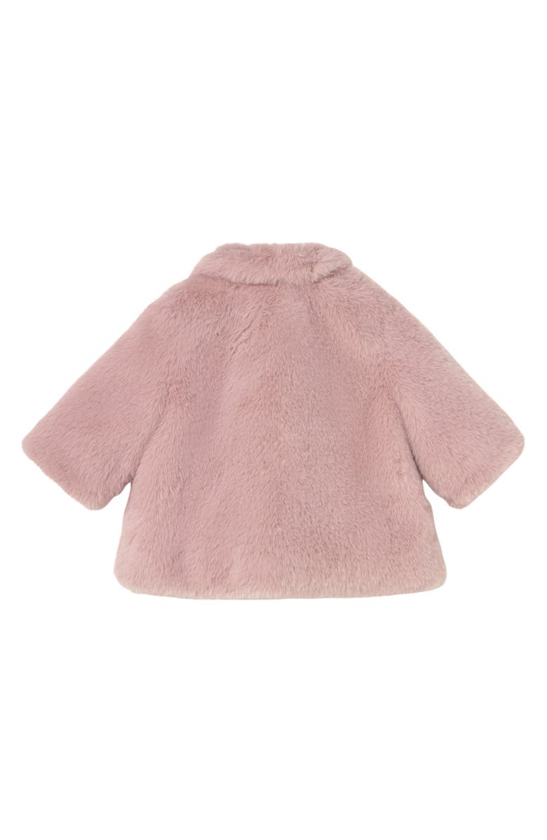 Mayoral Faux Fur Coat, Alternate, color, Rose