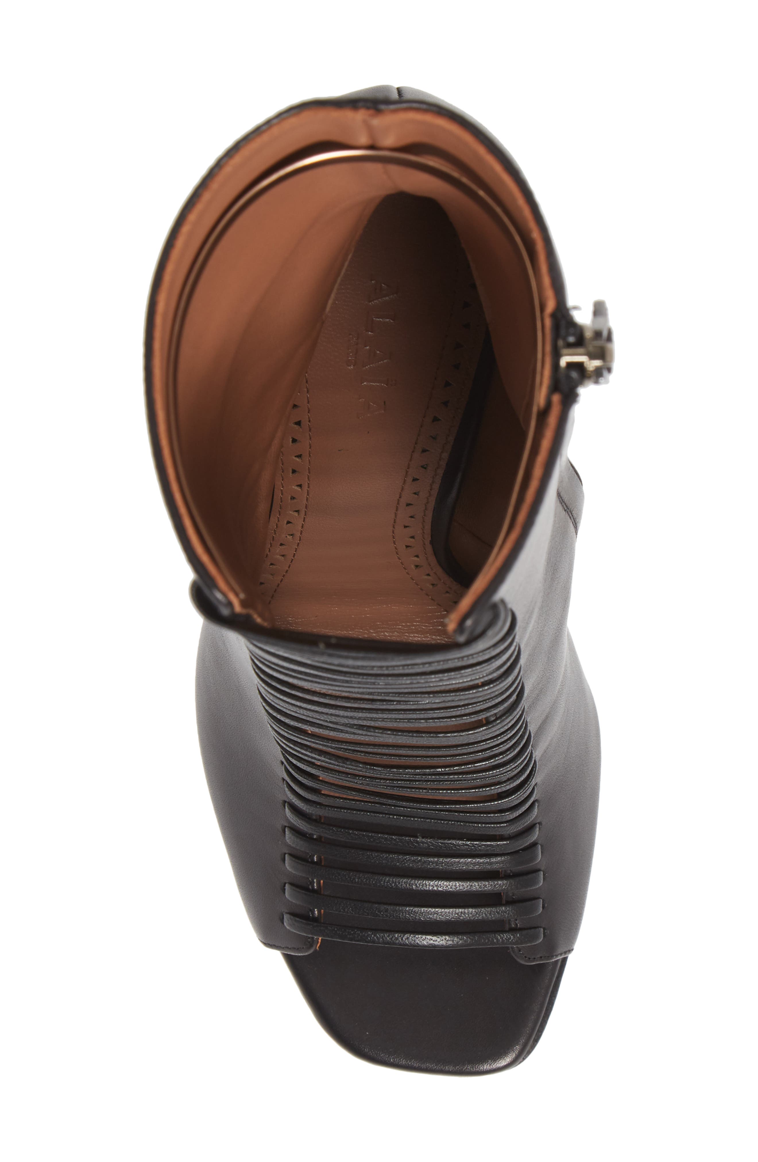 Alaïa Cutout Pump Boot, Alternate, color, 
