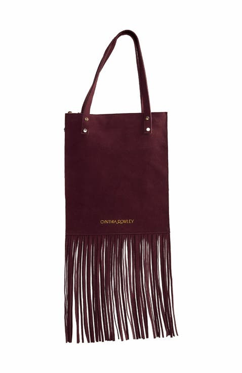 Felicity Fringe Suede Tote