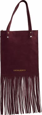 Cynthia Rowley Felicity Fringe Suede Tote