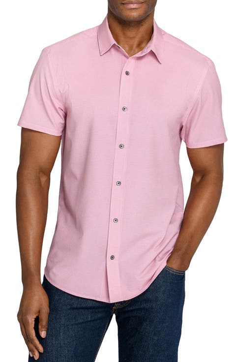 Abstract Geo Short Sleeve Button Up Shirt