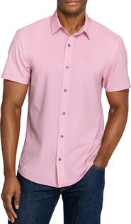 W.R.K Abstract Geo Short Sleeve Button Up Shirt