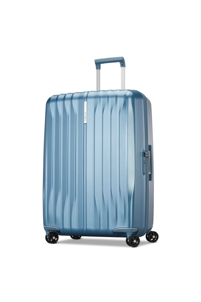 Uplift Hardside 28" Large Checked Spinner Luggage, Main, color, Elemental Blue