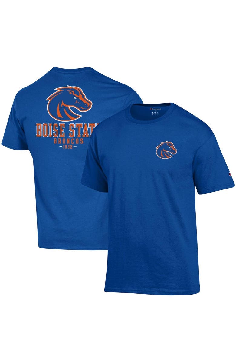 Champion Men's Champion Royal Boise State Broncos Stack 2-Hit T-Shirt, Main, color, 