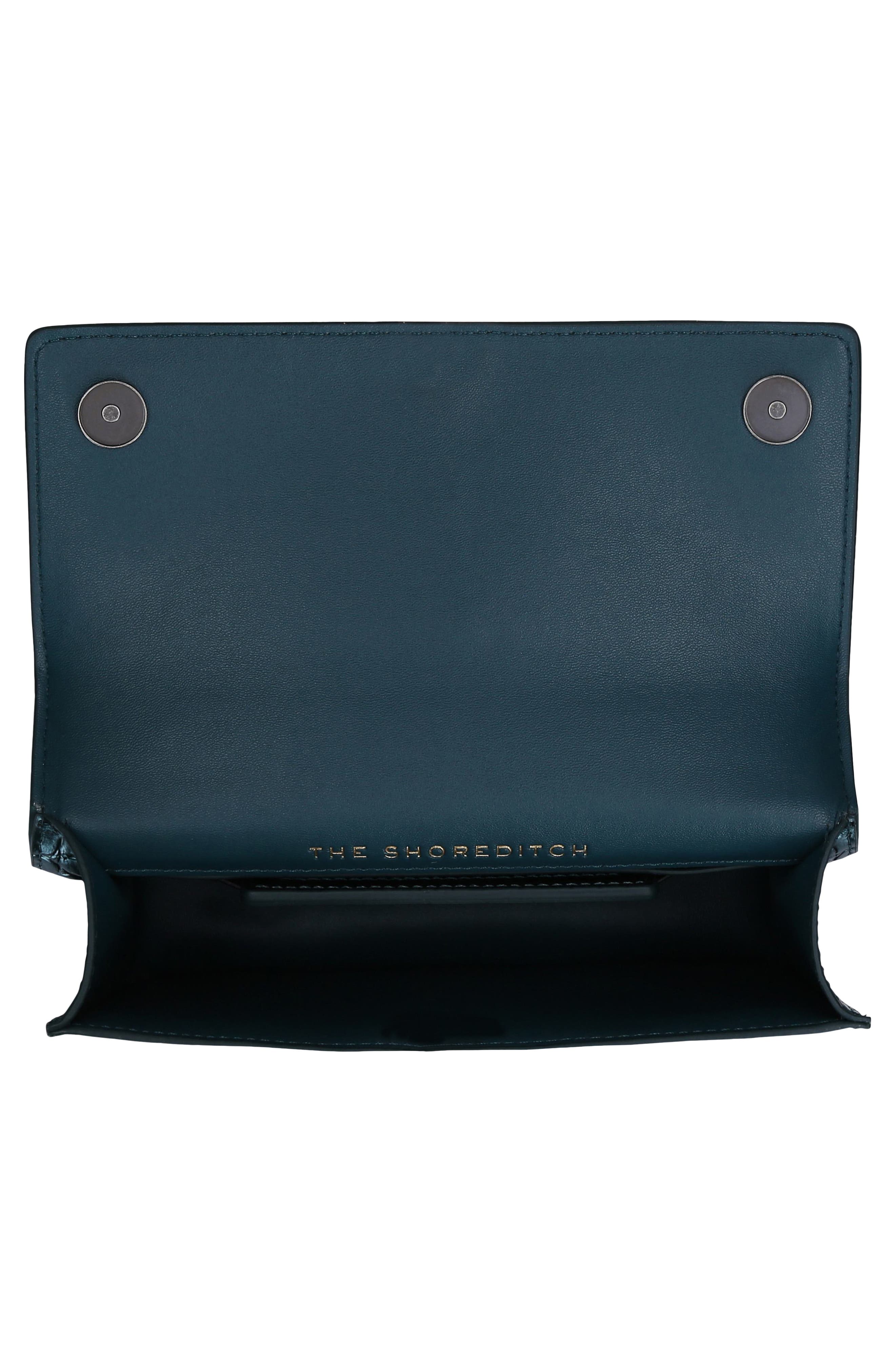 Kurt Geiger London Small Shoreditch Metallic Leather Crossbody Bag, Alternate, color, 