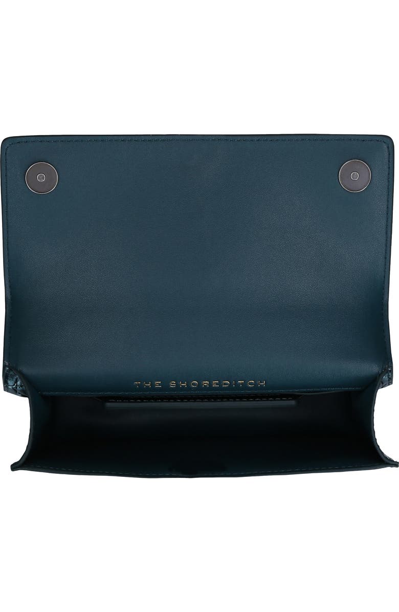 Kurt Geiger London Small Shoreditch Metallic Leather Crossbody Bag, Alternate, color,