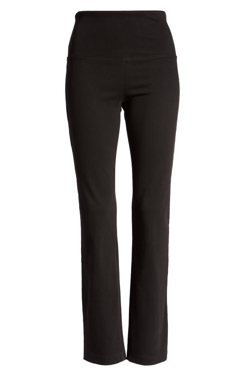 Lysse 'Lyssentials High Waist Straight Leg Stretch Denim Jeans, Alternate, color, Black