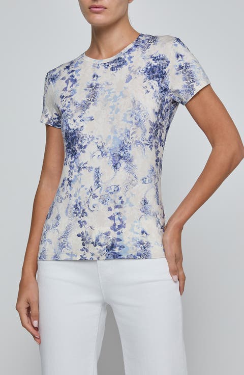 Ressi Mixed Print Top