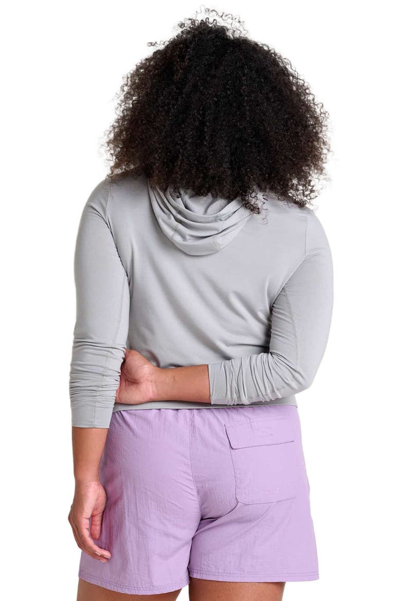 Women's Swifty Long Sleeve Hoodie, Alternate, color, Light Ash