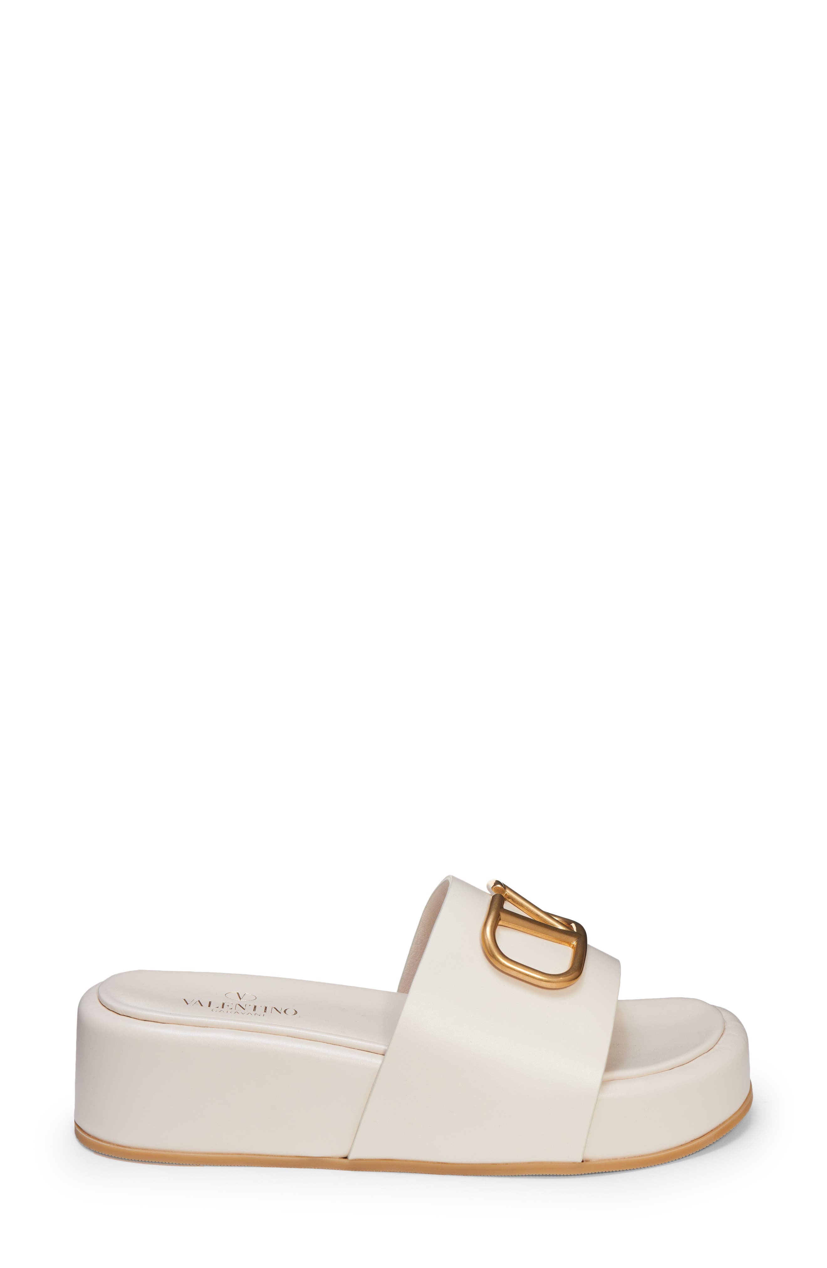 Valentino Garavani VLOGO Platform Slide Sandal, Alternate, color, 