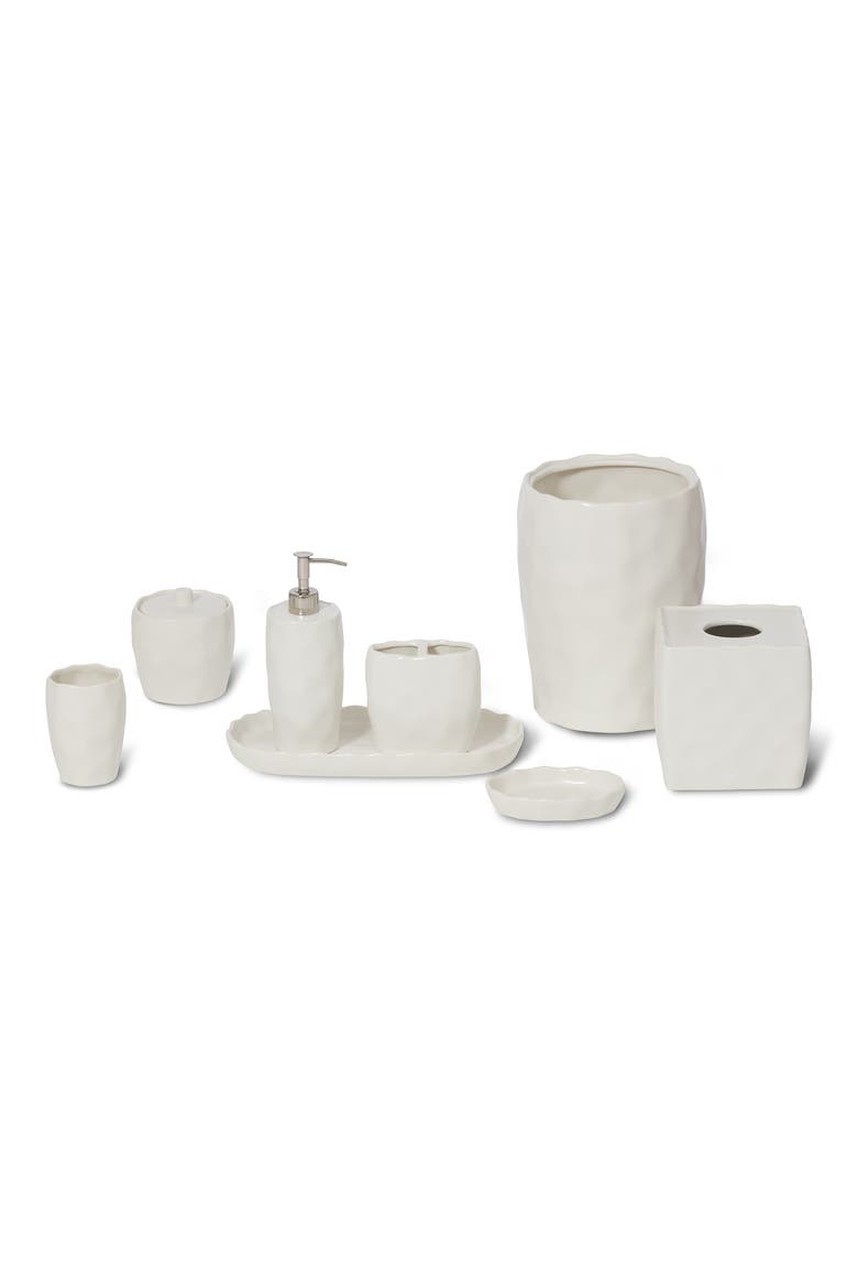 French Impressions 8-Piece Bath Accessory Set, Main, color, WHITE