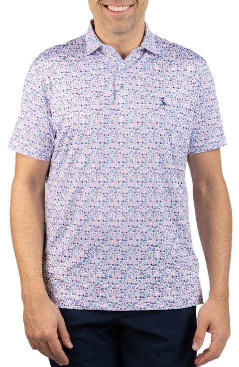 Hole in One Print Performance Polo