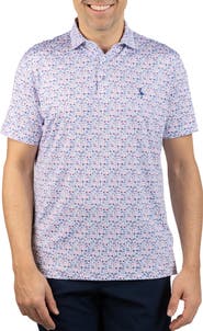 TailorByrd Hole in One Print Performance Polo