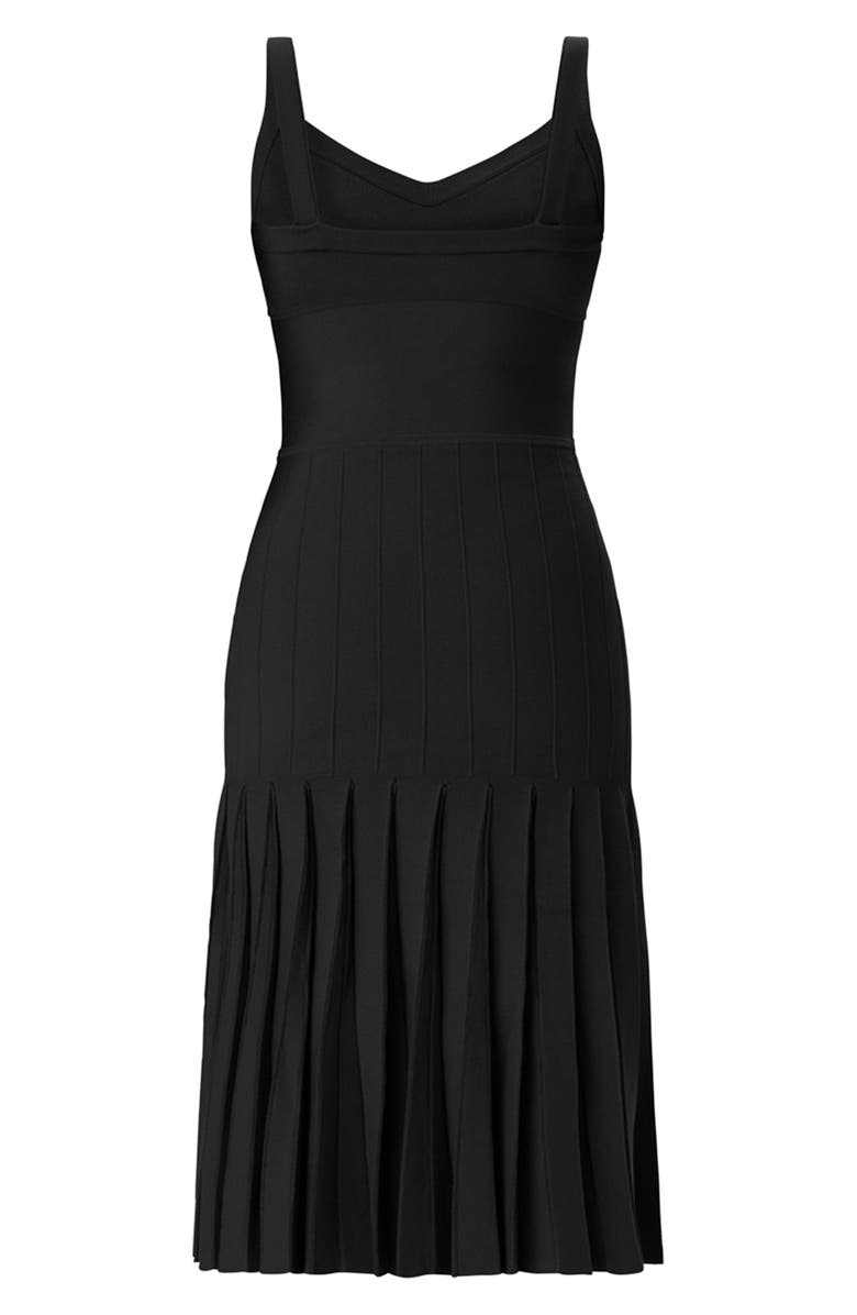 Herve Leger The Rosa Midi Dress, Alternate, color, Black