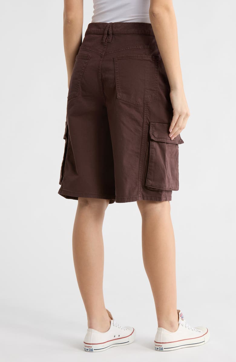 Good American Twill Cargo Shorts, Alternate, color, Bark003