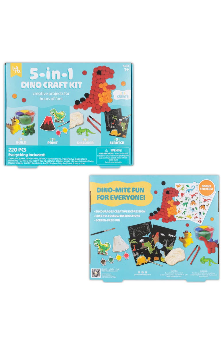 Little Yellow Bicycle 5In1 Dino Craft Kit 7+, Alternate, color,