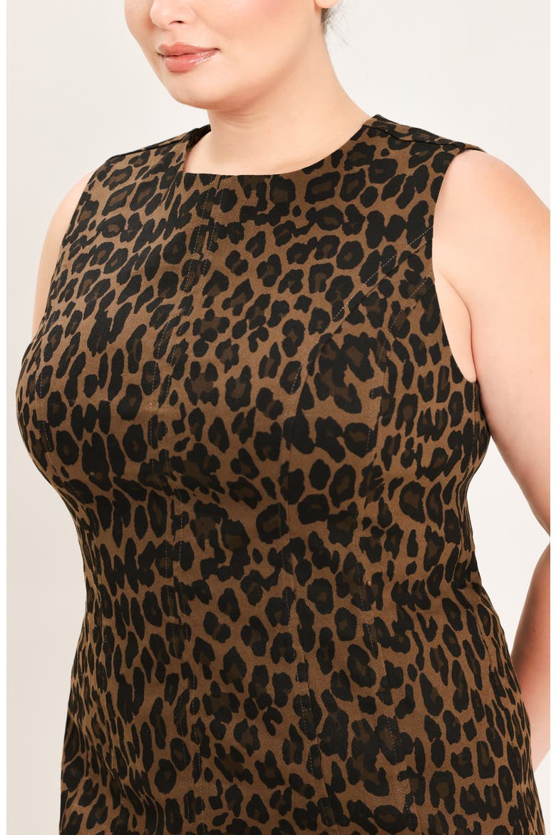 Leopard Midi Dress, Alternate, color, LEOPARD