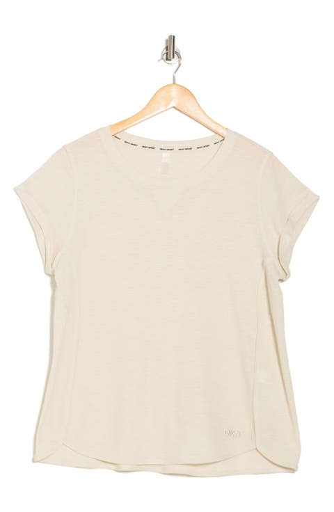 Mini Waffle Embroidered Logo T-Shirt