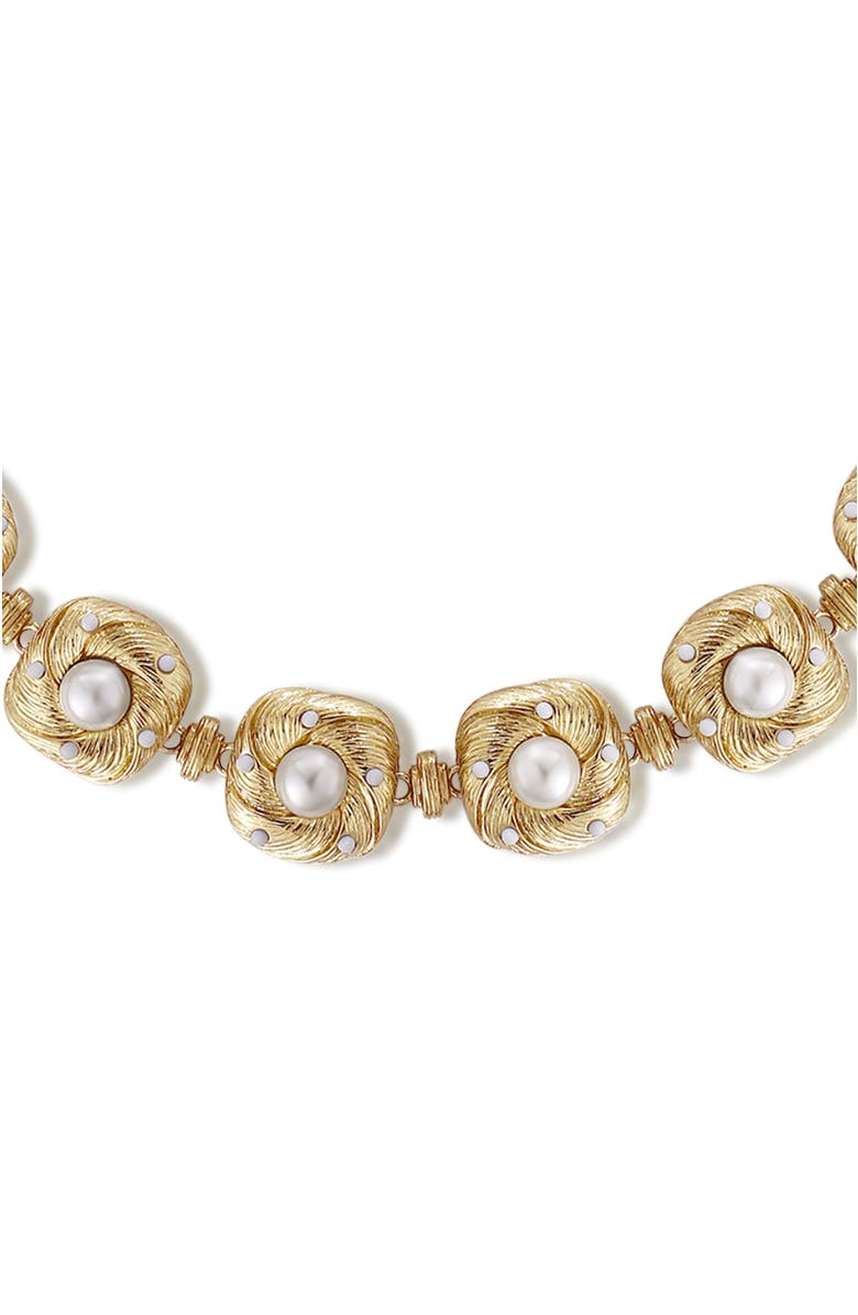 RC RETRO CHIC Canary Necklace, Alternate, color, Gold & White