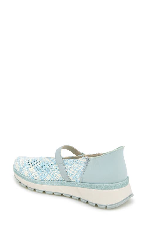 Reaction Kenneth Cole Kuerq Ez Mary Jane Sneaker In Blue Multi Knit