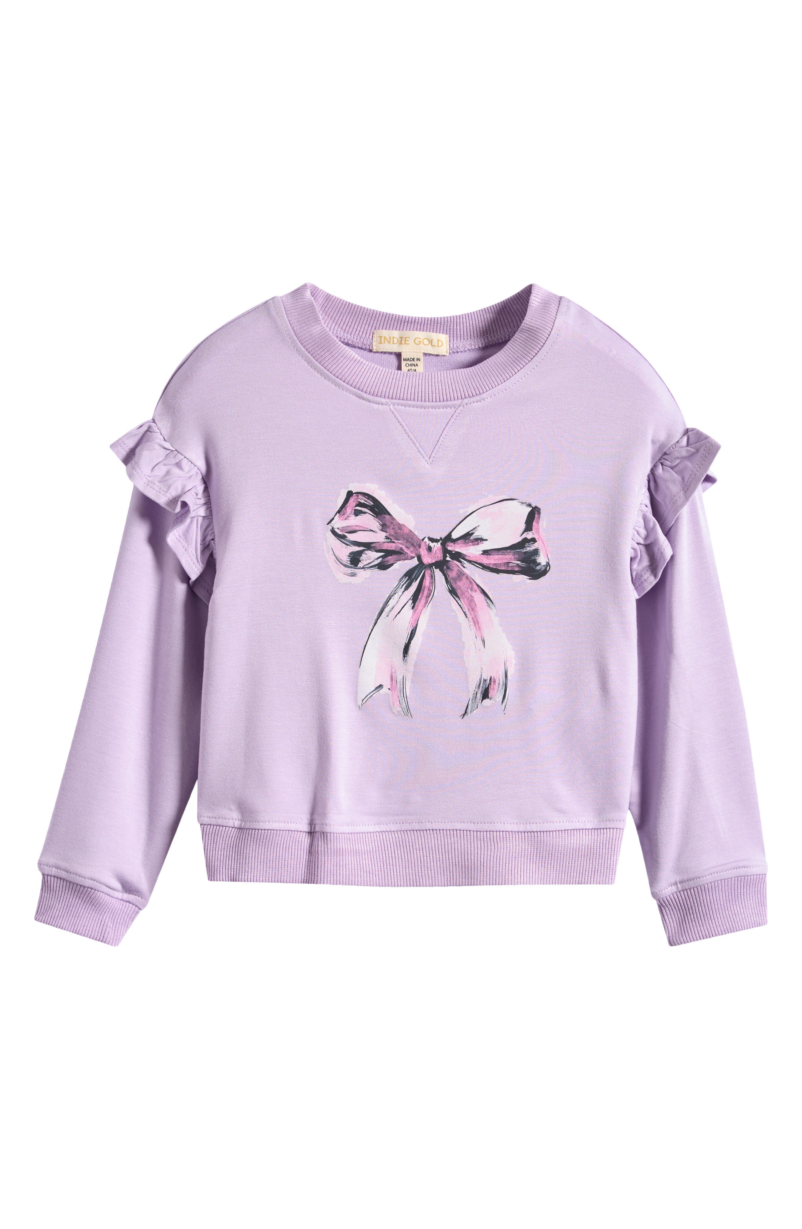 Kids' Graphic Ruffle Sweatshirt