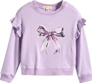 INDIE GOLD Kids' Graphic Ruffle Sweatshirt